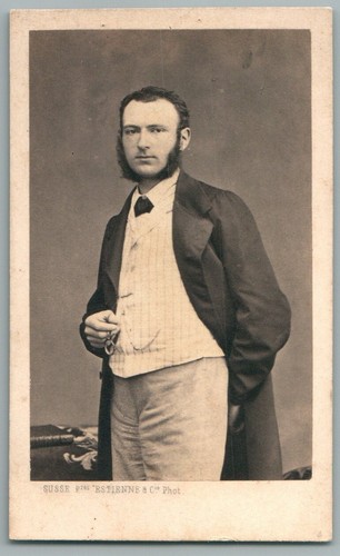 Cdv 1870 homme élégant aux - cdv,